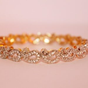 Pulsera chunky de eslabones dorados